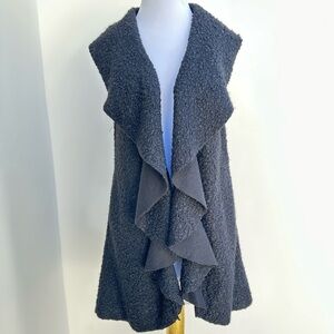 Entro Black Vest Cardigan
